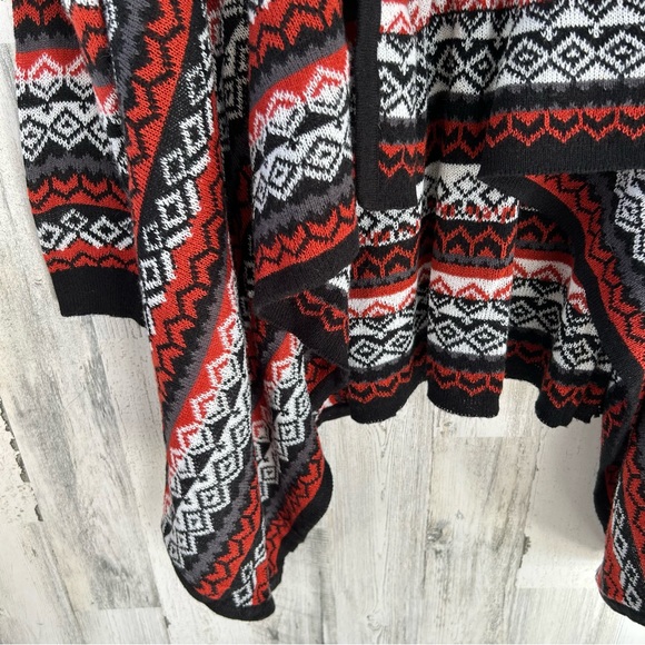 ALISON ANDREWS Black Rust Open Cardigan Sweater 2X - Picture 5 of 7